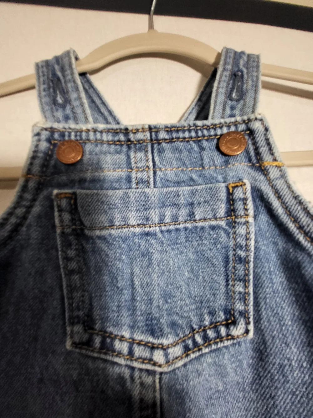 Old Navy Girls' Light Blue Denim Pinafore Dress